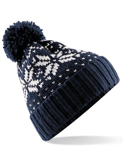 CZAPKA FAIR ISLE granatowa