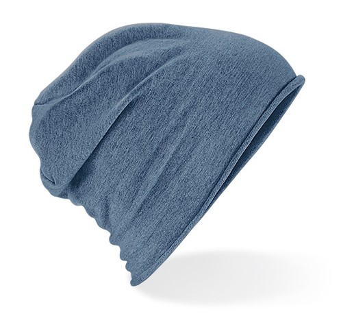 CZAPKA JERSEY BEANIE - Jeansowa
