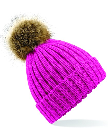 CZAPKA CHUNKY BEANIE fuksja