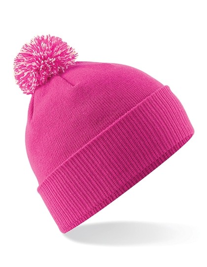 Czapka zimowa z ozdobnym pomponem SNOWSTAR® BEANIE fuksja