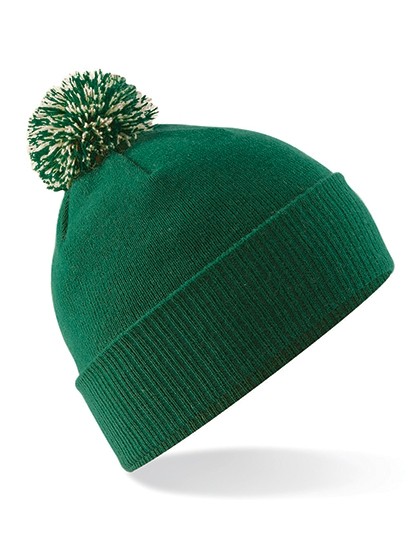 Czapka zimowa z ozdobnym pomponem SNOWSTAR® BEANIE ciemny zielony