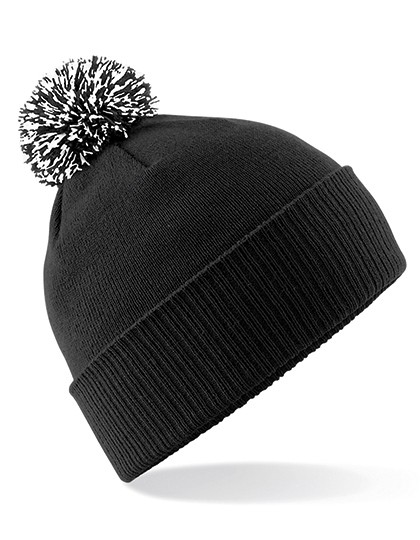 Czapka zimowa z ozdobnym pomponem SNOWSTAR® BEANIE czarna