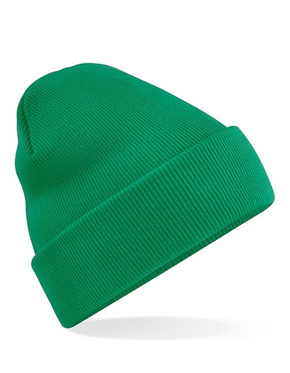 Modna czapka CUFFED BEANIE zielona