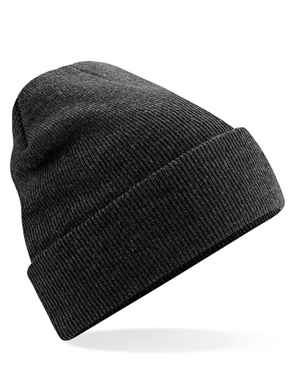 Modna czapka CUFFED BEANIE antracytowa