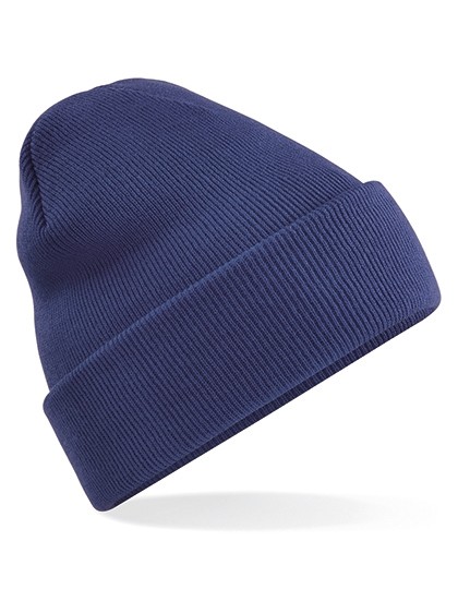 Modna czapka CUFFED BEANIE granatowa