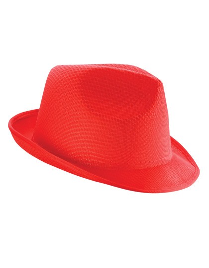 KAPELUSZ TRILBY czerwony