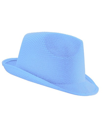 KAPELUSZ TRILBY - Błękitny