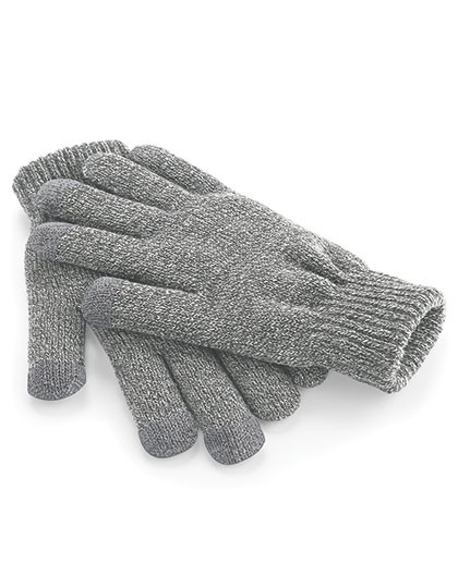 Zimowe rękawiczki dotykowe SMART GLOVES szary melanż