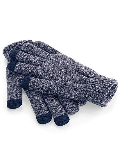 Zimowe rękawiczki dotykowe SMART GLOVES grafitowy melanż