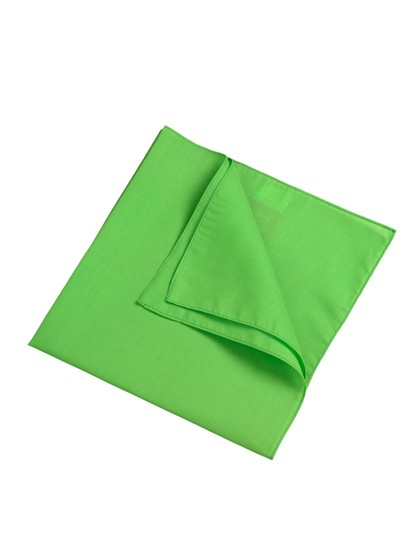 BANDANA CHUSTA KWADRATOWA JEDNOBARWNA - Trawiasta