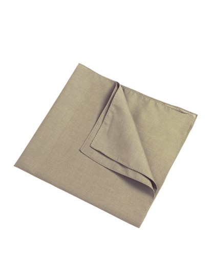 BANDANA CHUSTA KWADRATOWA JEDNOBARWNA - Khaki