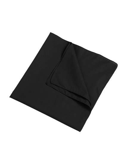 BANDANA CHUSTA KWADRATOWA JEDNOBARWNA - Czarna