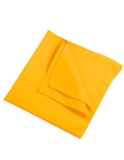 BANDANA CHUSTA KWADRATOWA JEDNOBARWNA - Słonecznikowa