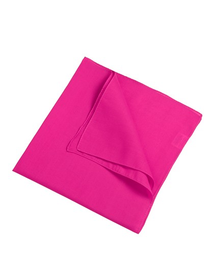 BANDANA CHUSTA KWADRATOWA JEDNOBARWNA - Fuksja