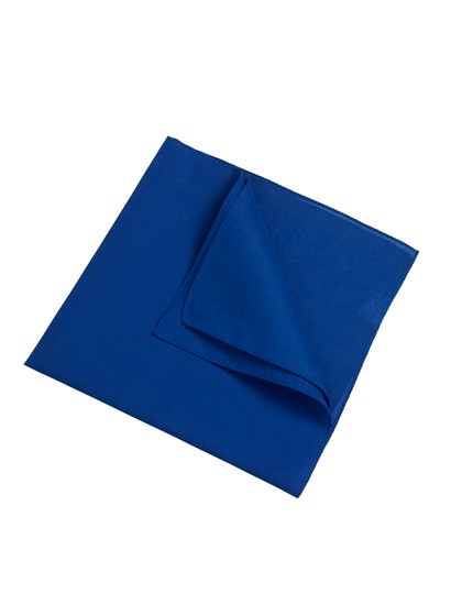 BANDANA CHUSTA KWADRATOWA JEDNOBARWNA - Niebieska