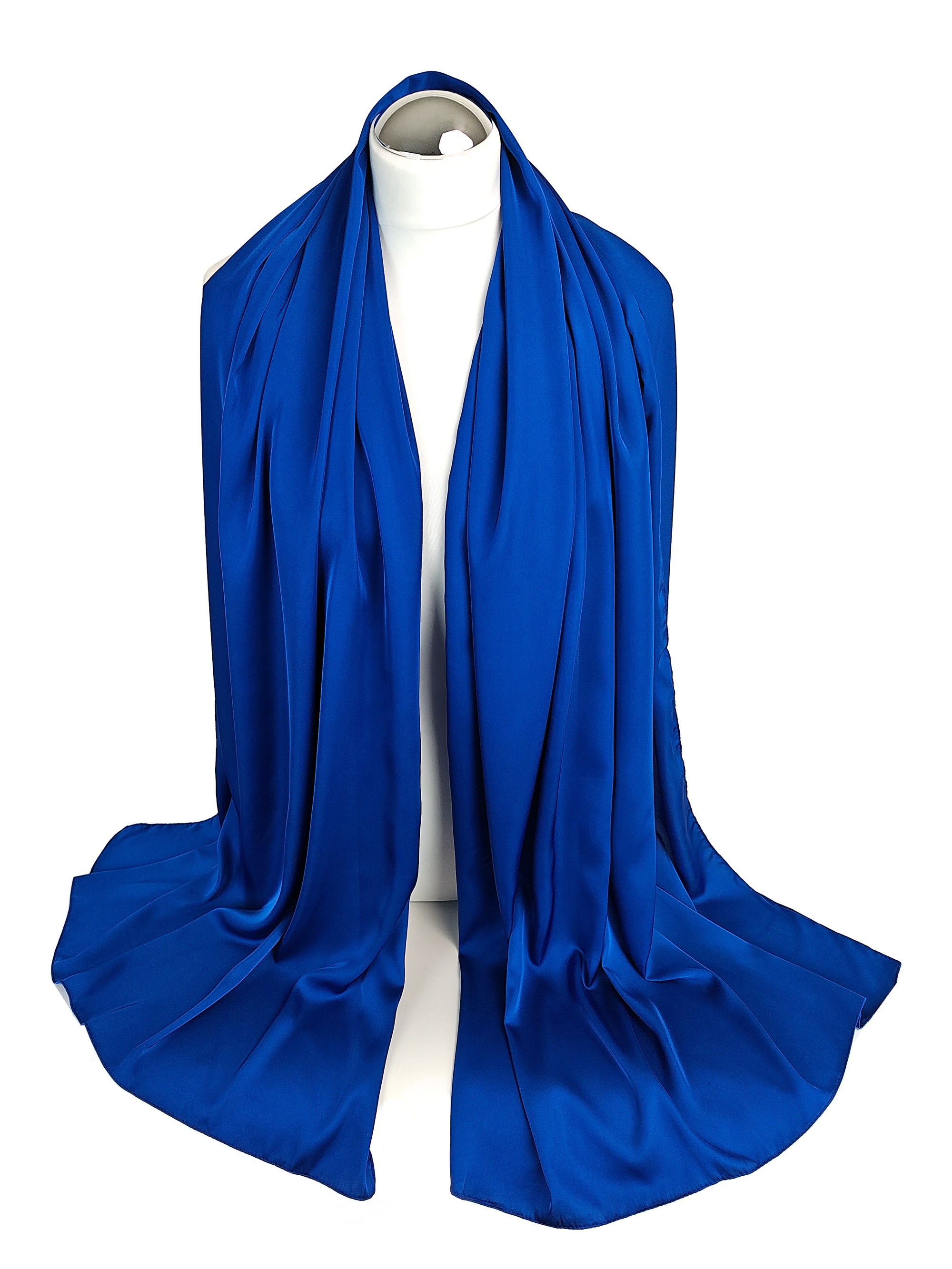 Szal na sukienkę w kolorze chabrowym