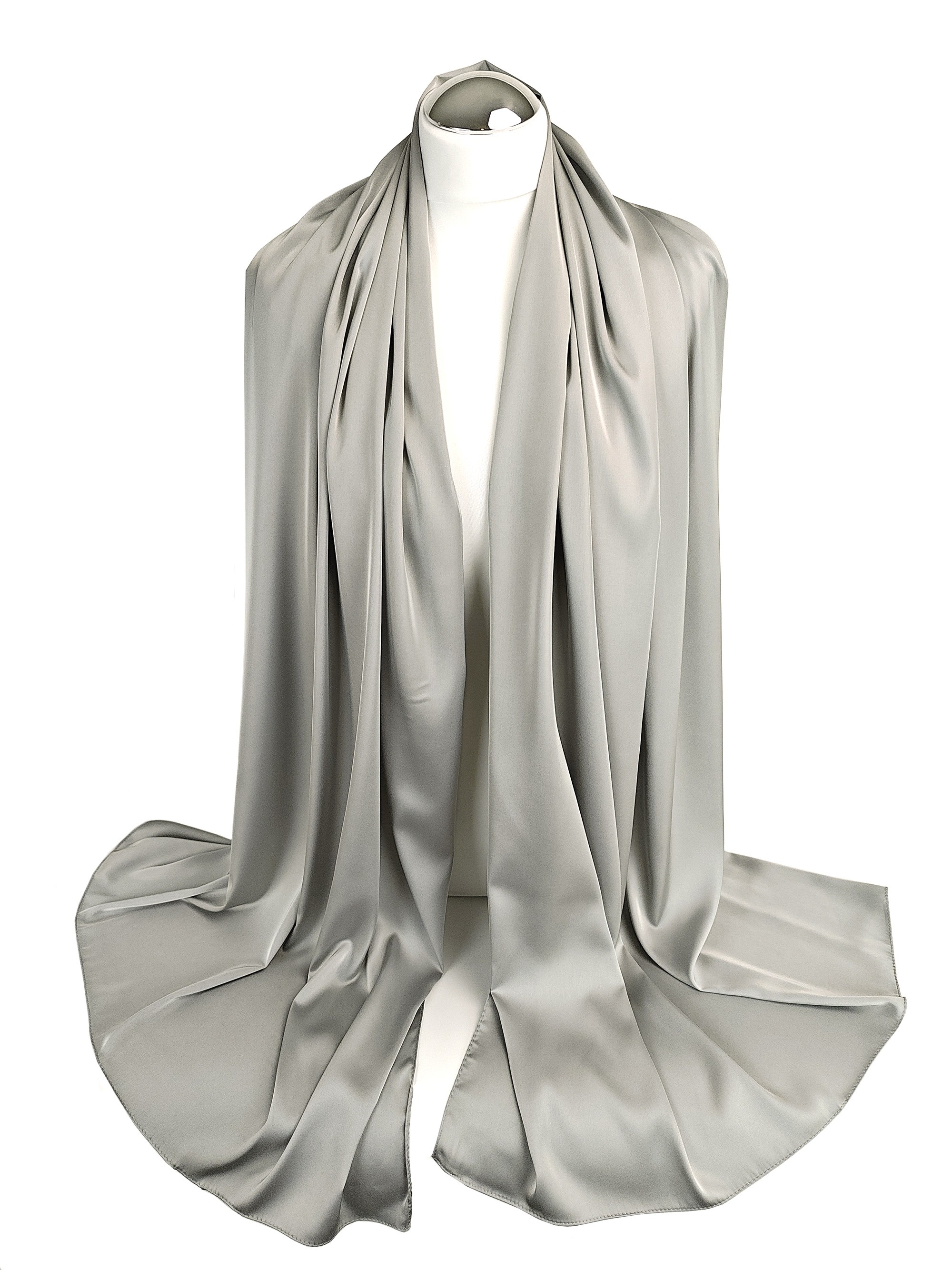 Szal do sukienki na wesele srebrny