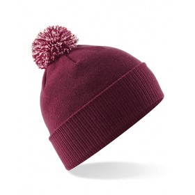 Czapka zimowa z ozdobnym pomponem SNOWSTAR® BEANIE bordowa