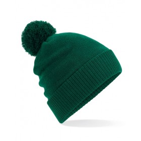 Ocieplana zimowa czapka z pomponem THERMAL SNOWSTAR® BEANIE ciemnozielona