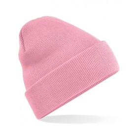 Modna czapka jesienna CUFFED BEANIE brudny róż