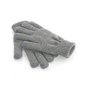 Zimowe rękawiczki dotykowe SMART GLOVES szary melanż