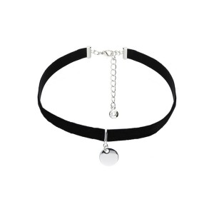 CHOKER AKSAMITKA z celebrytką