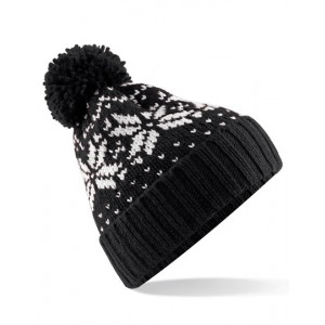 CZAPKA FAIR ISLE czarna
