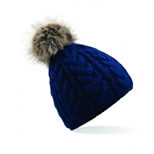 CZAPKA CABLE BEANIE granatowa