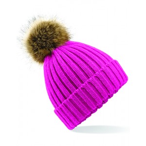 CZAPKA CHUNKY BEANIE fuksja
