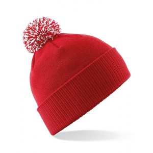 Czapka zimowa z ozdobnym pomponem SNOWSTAR® BEANIE czerwona