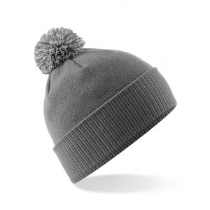Czapka zimowa z ozdobnym pomponem SNOWSTAR® BEANIE grafitowa