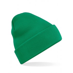 Modna czapka CUFFED BEANIE zielona