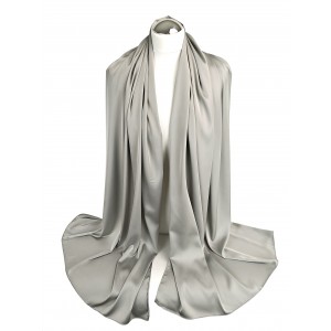 Szal do sukienki na wesele srebrny