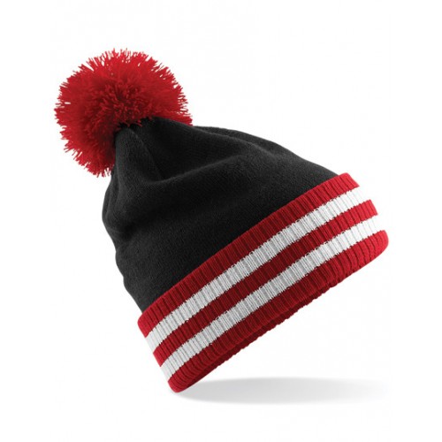 CZAPKA ZIMOWA VARSITY - Czarno-czerwona