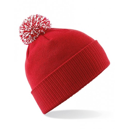 Czapka zimowa z ozdobnym pomponem SNOWSTAR® BEANIE czerwona