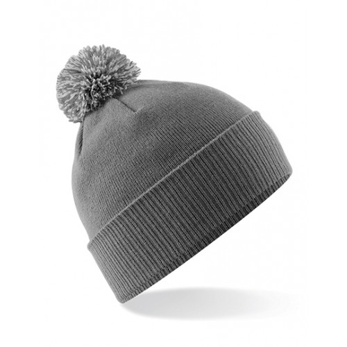 Czapka zimowa z ozdobnym pomponem SNOWSTAR® BEANIE grafitowa