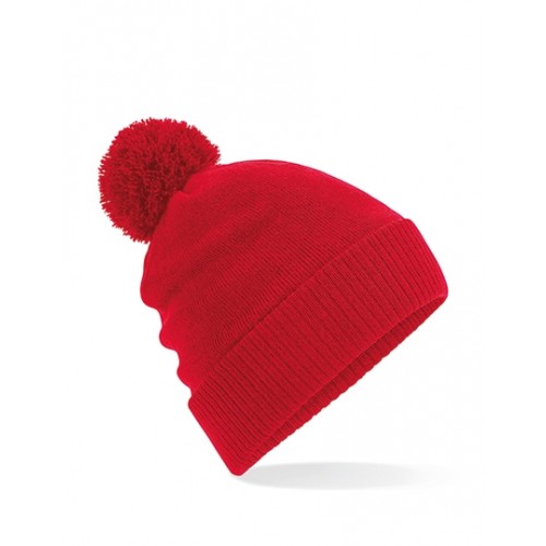 Ocieplana zimowa czapka z pomponem THERMAL SNOWSTAR® BEANIE czerwona
