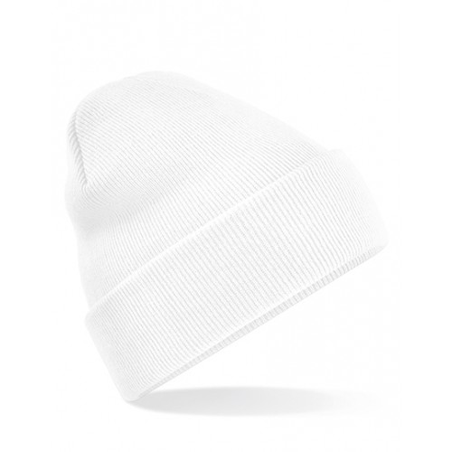 Modna czapka wiosenna CUFFED BEANIE biała