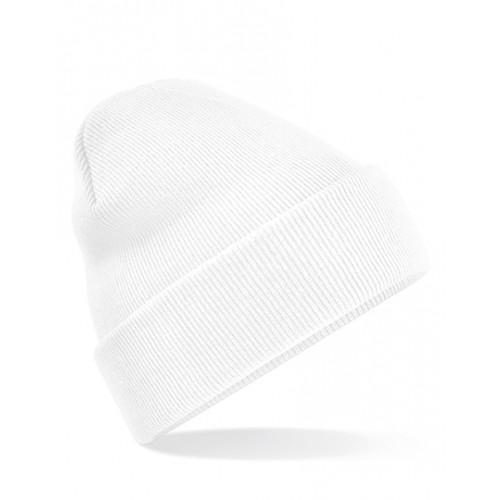 Modna czapka jesienna CUFFED BEANIE biała