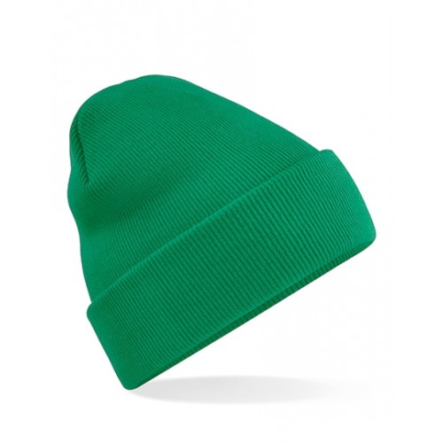 Modna czapka jesienna CUFFED BEANIE szmaragdowa