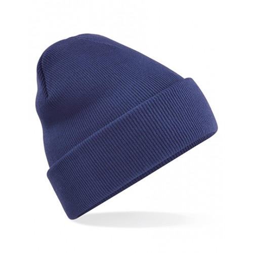 Modna czapka CUFFED BEANIE granatowa