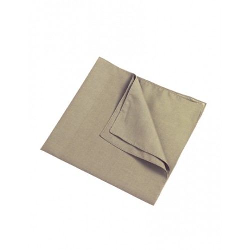 BANDANA CHUSTA KWADRATOWA JEDNOBARWNA - Khaki