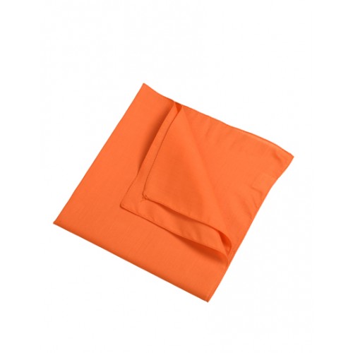 BANDANA CHUSTA KWADRATOWA JEDNOBARWNA - Pomarańczowa